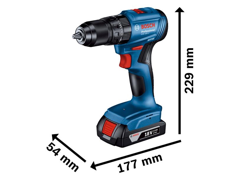 Bosch Professional Combi Drill 18V Bare Unit Keyless Chuck BSH6019K3300