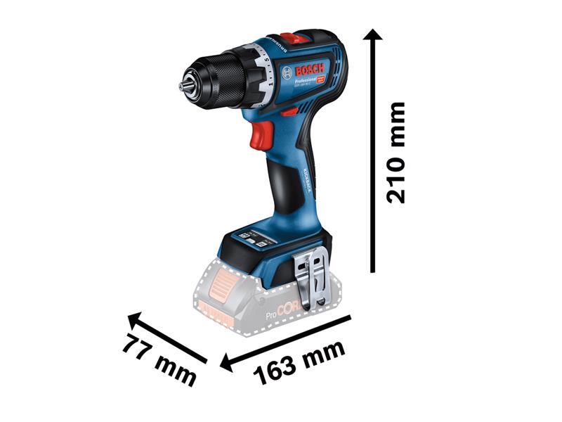 Bosch Professional Drill Driver 18V 2 x 4.0Ah Li-ion Chuck 13mm BSH6019K6071