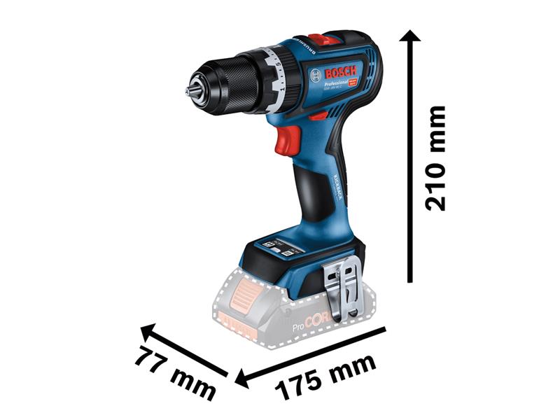 Bosch Professional Combi Drill 18V 2 x 4.0Ah Li-ion GSB 18V-90 C