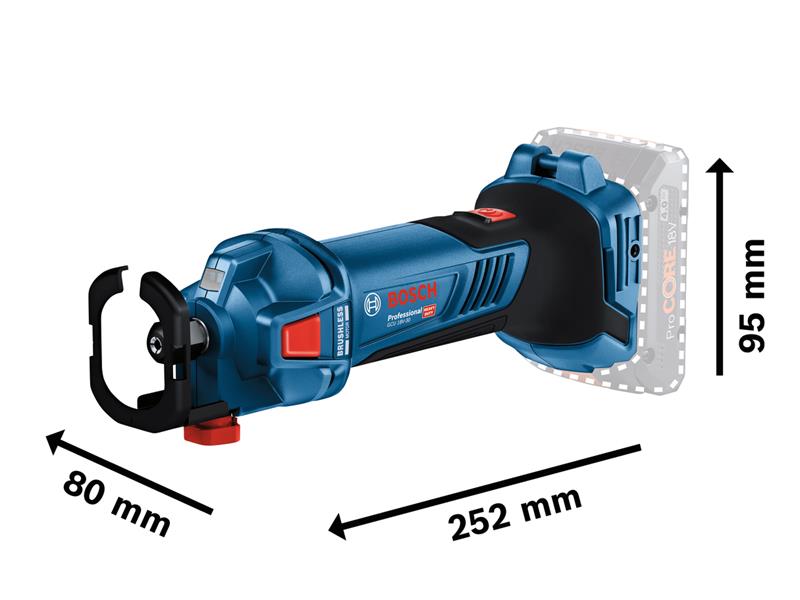 Bosch GCU 18V-30 Professional Drywall Router 18V Bare Unit BSH6019K8000