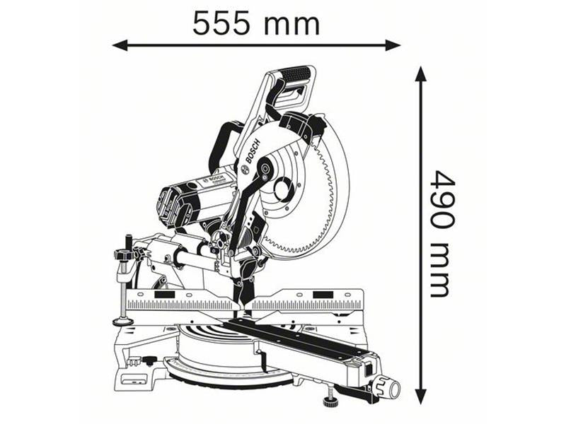 Bosch Professional Mitre Saw 1450W 110V Blade 254 x 30mm Bore GCM 350-254