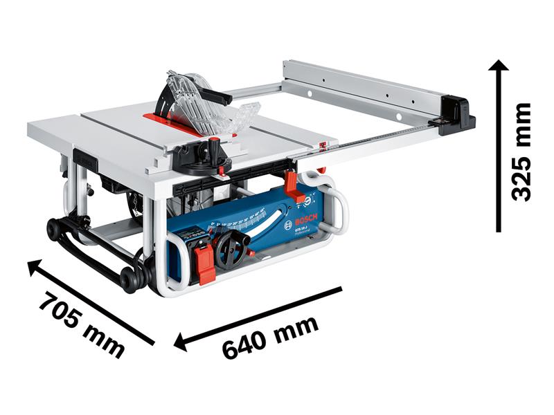 Bosch Professional Table Saw 1800W 110V Blade 254 x 30mm 642 x 634mm GTS 10 J
