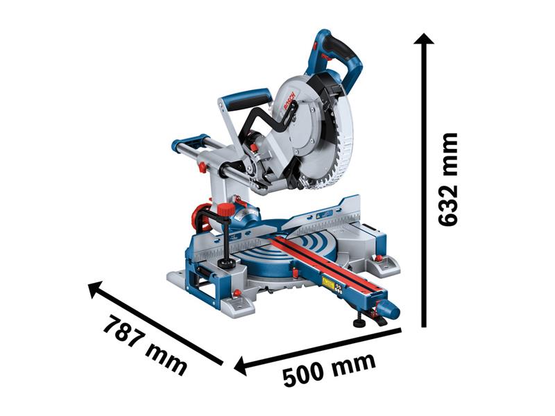 Bosch Professional BITURBO Mitre Saw 18V Bare Unit Blade 254 x 30 GCM 18V-254 D