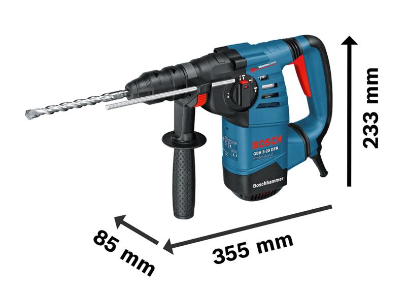 Bosch SDS Plus Professional Rotary Hammer 800W 240V GBH 3-28 DFR BSH61124A070