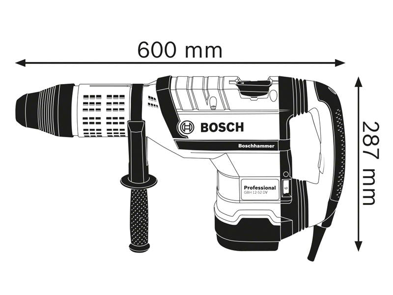 Bosch SDS Max 110V Professional Rotary Hammer 1700W GBH 12-52 DV BSH611266060