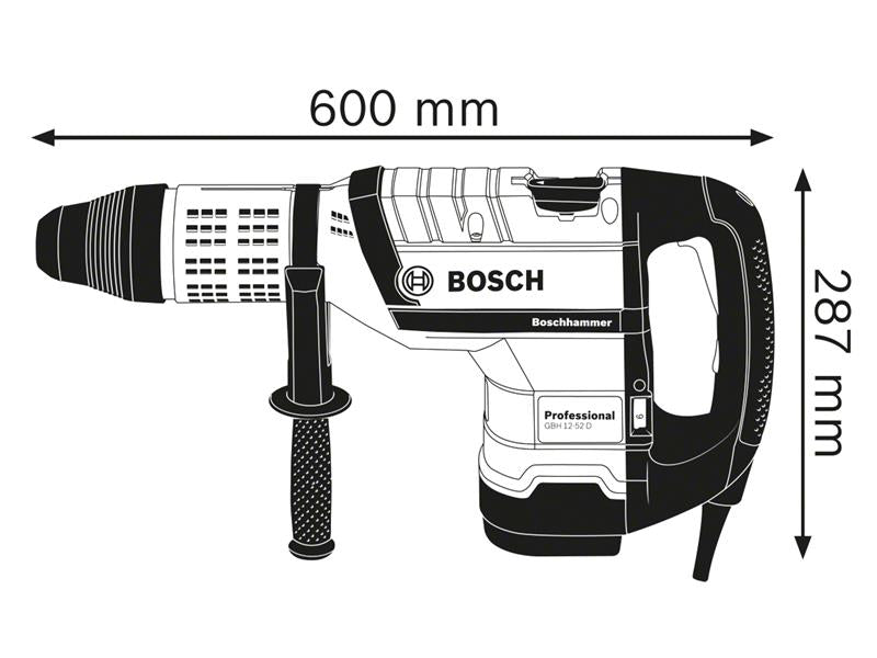Bosch SDS Max 110V Professional Rotary Hammer 1,700W GBH 12-52 D BSH611266160