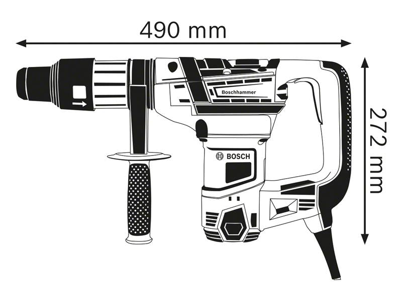 Bosch SDS Max Professional Rotary Hammer 1100W 110V GBH 5-40 D BSH611269060