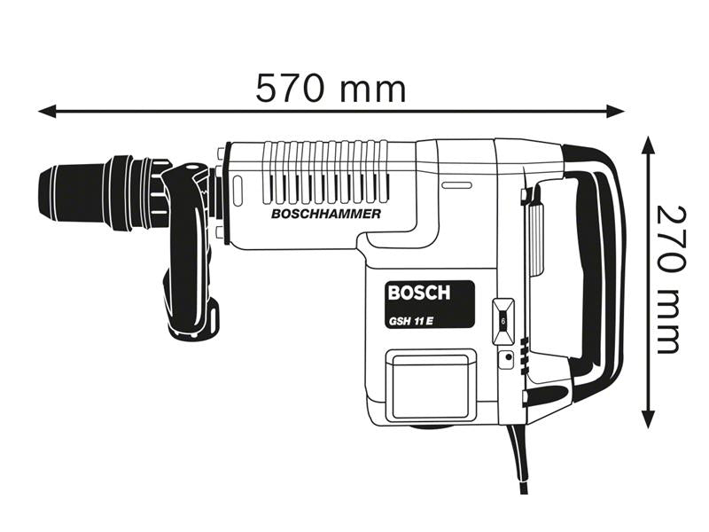 Bosch GSH 11 E SDS-Max Professional Demolition Hammer 1500W 110V BSH611316741
