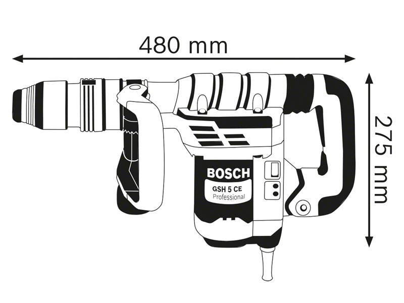 Bosch GSH 5 CE SDS-Max Professional Demolition Hammer 1150W 110V BSH611321060