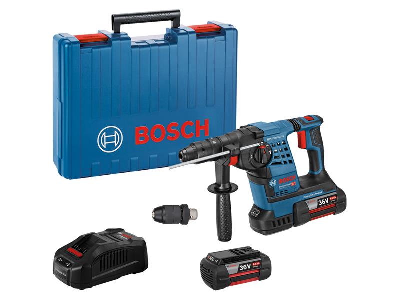 Bosch GBH SDS Plus Rotary Hammer 36V 2 x 6.0Ah Li-ion 36 VF-LI Pls BSH611907076
