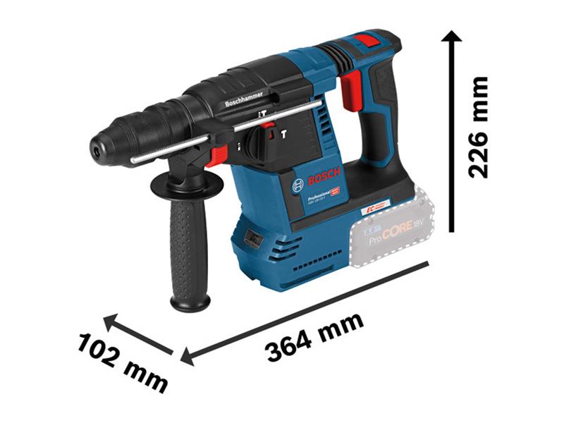 Bosch GBH 18V-26F SDS-Plus Rotary Hammer 18V 2 x 5.0Ah Li-ion BSH611910073