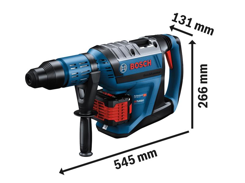 Bosch SDS Max Hammer GBH 18V-45 C Pro BITURBO 18V 2 x 12.0Ah BSH611913072