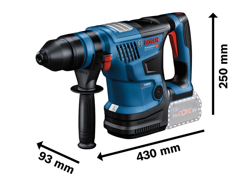 Bosch GBH SDS Plus Rotary Hammer 18V-34 Pro 18V 2 x 8.0Ah Li-ion BSH611914072