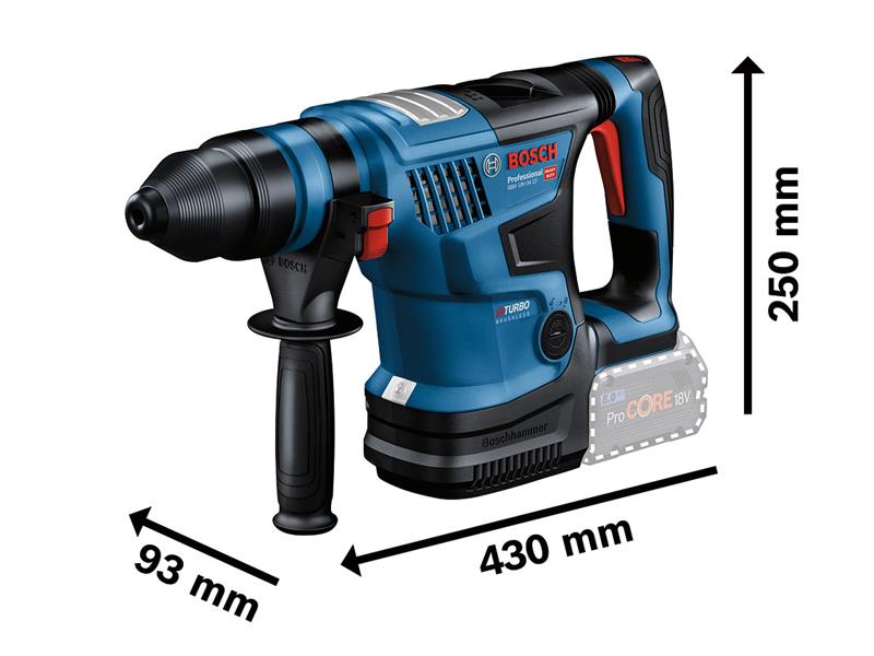 Bosch GBH SDS Plus Rotary Hammer 18V 2 x 5.5Ah 18V-34 CF ProLi-ion BSH611914073