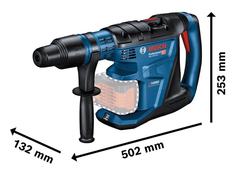 Bosch SDS-Max Rotary Hammer 18V Bare Unit Professional BITURBO GBH 18V-40 C
