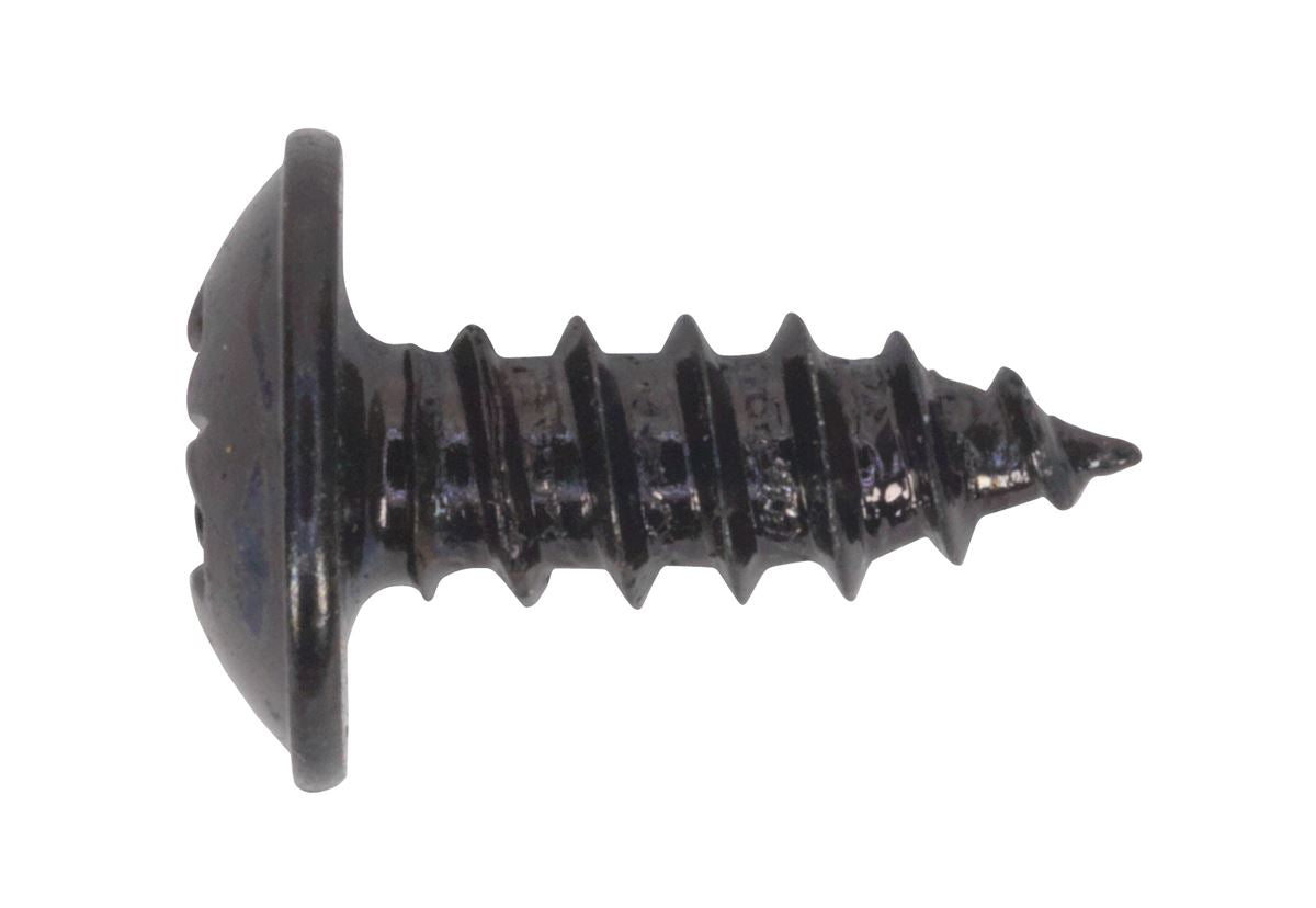 Sealey Self-Tapping Screw 3.5 x 10mm Flanged Head Black Pozi Pack of 100 BST3510