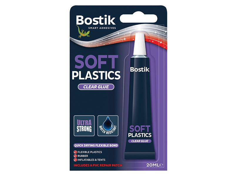 Bostik Soft Plastics Clear Adhesive 20ml BST80213