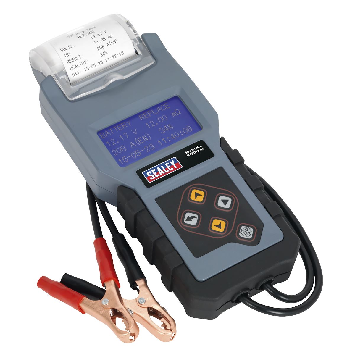 Sealey Digital Battery & Alternator Tester with Printer 12V BT2012