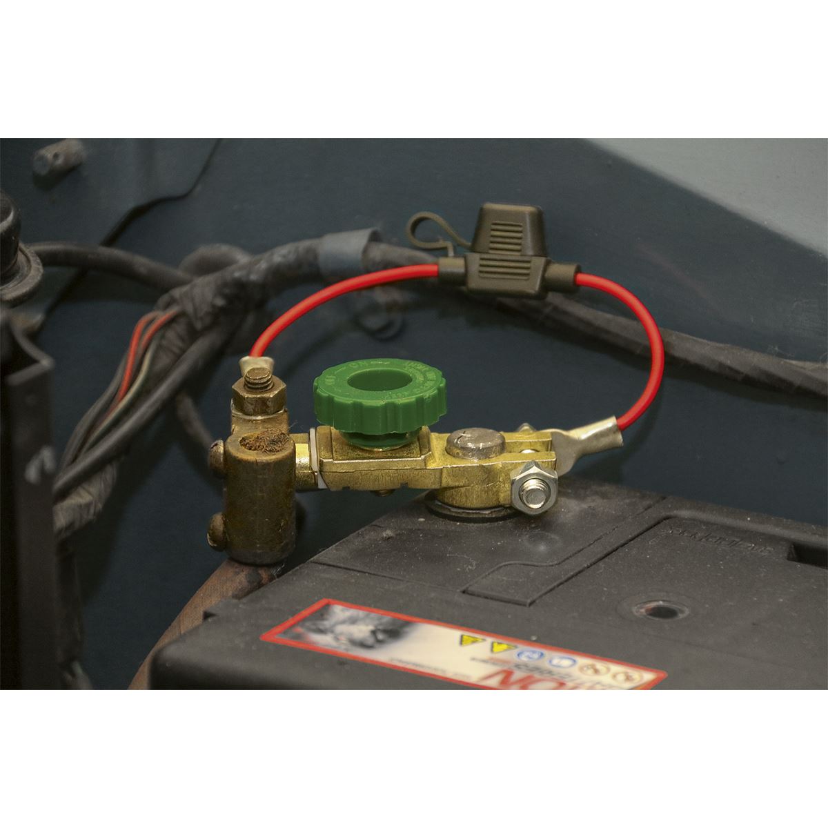 Sealey Battery Terminal & Fuse Holder 12-24V Anti-Theft BTANT1224V