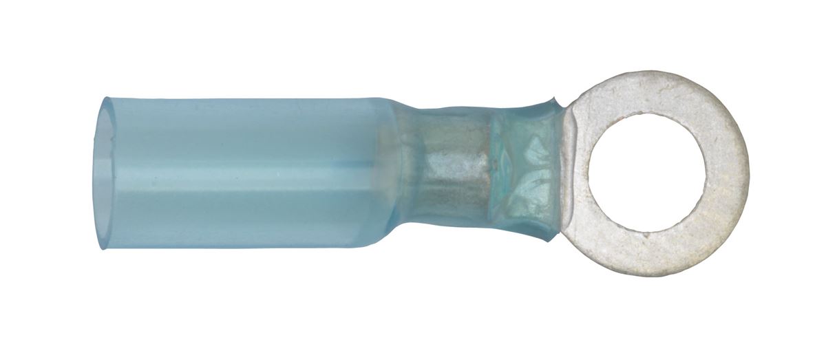 Sealey Heat Shrink Ring Terminal �6.4mm Blue Pack of 25 BTSR2564