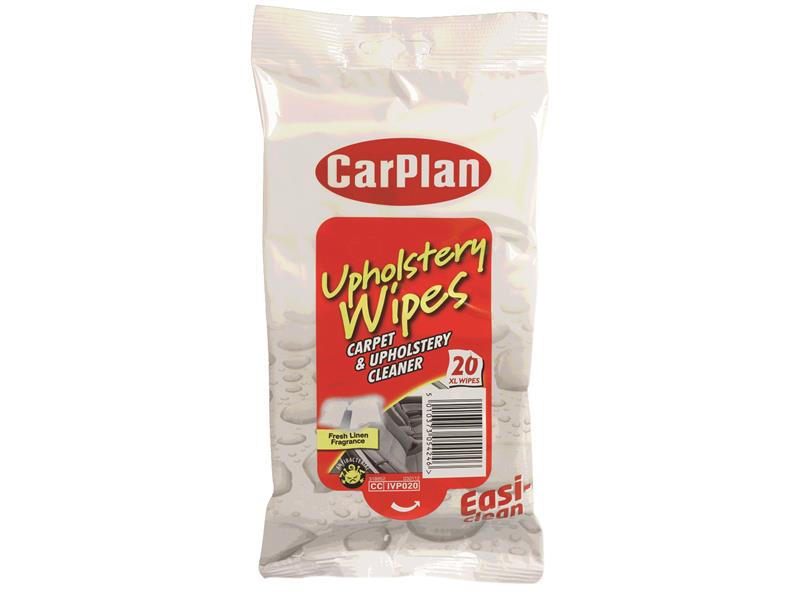 CarPlan Upholstery Wipes (Pouch of 20) C/PIVP020