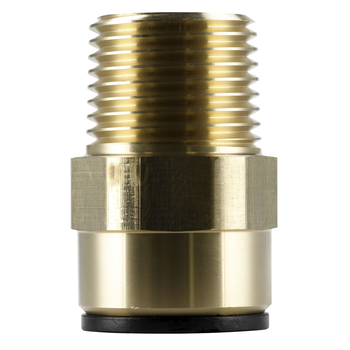 Sealey Straight Adaptor 15mm x 1/2"BSPT Brass Speedfit MM011504N) CAS15BSA