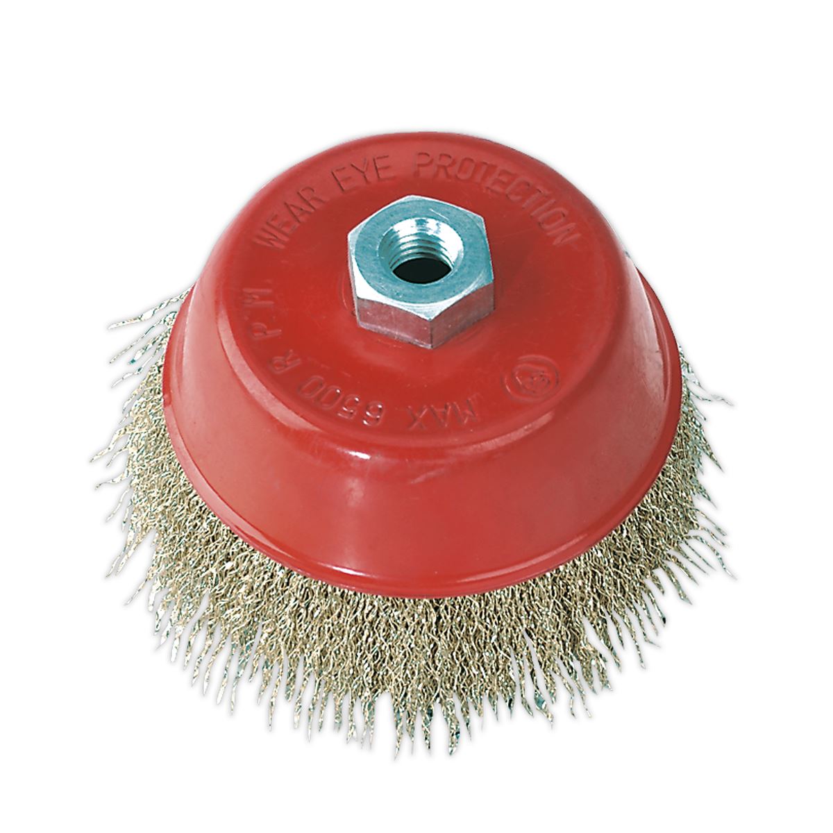 Sealey Brassed Steel Cup Brush �125mm M14 x 2mm CBC125