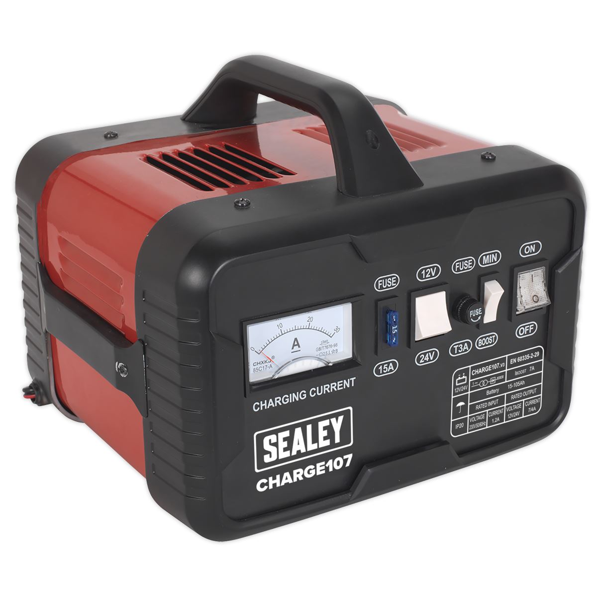 Sealey Battery Charger 11A 12/24V 230V CHARGE107