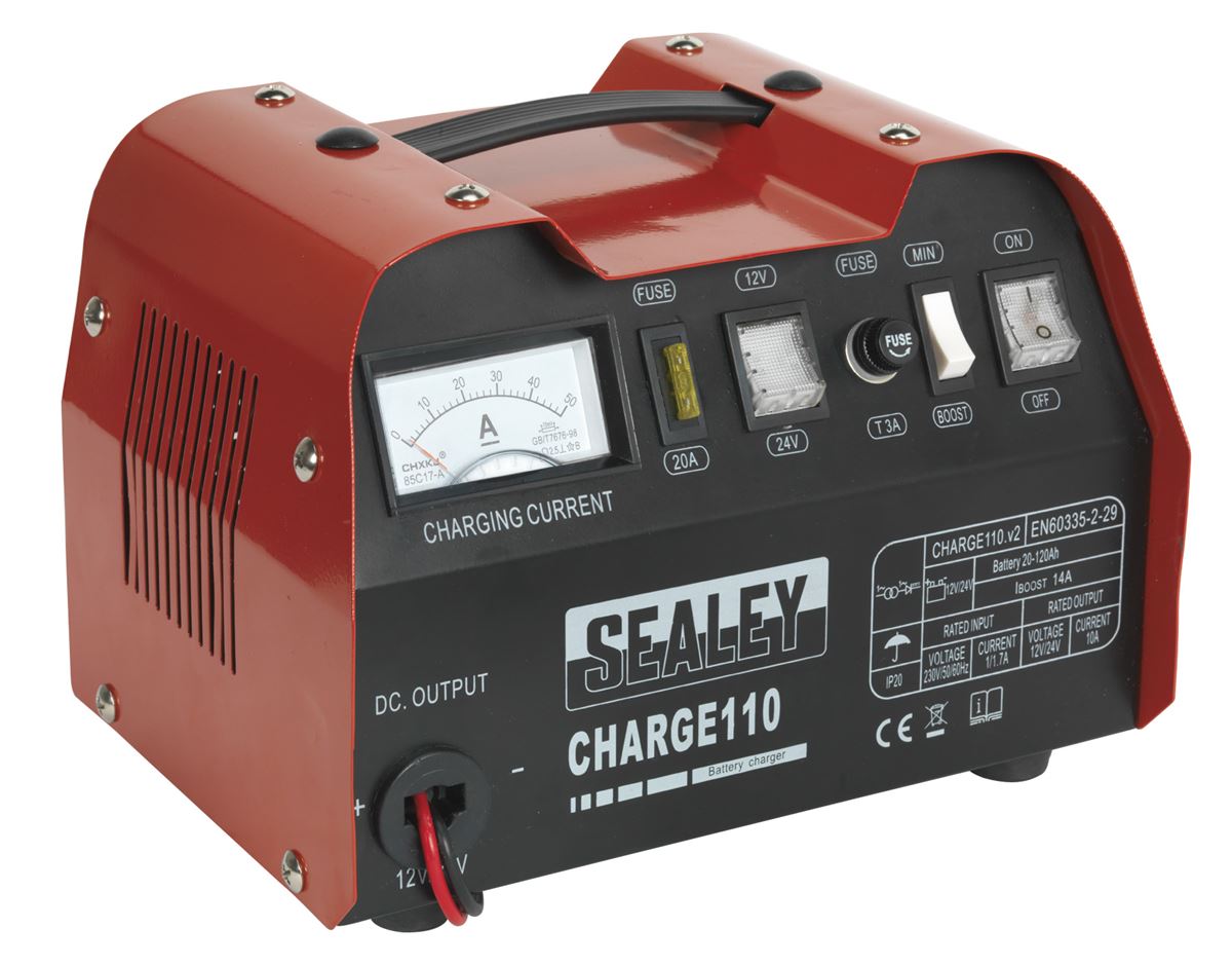 Sealey Battery Charger 14Amp 12V/24V 230V CHARGE110