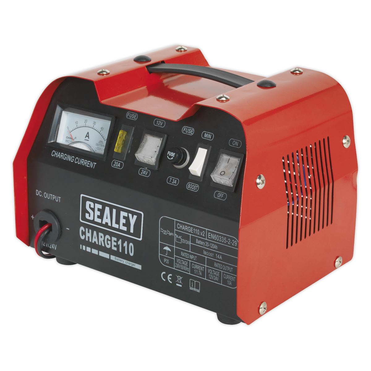 Sealey Battery Charger 14Amp 12V/24V 230V CHARGE110