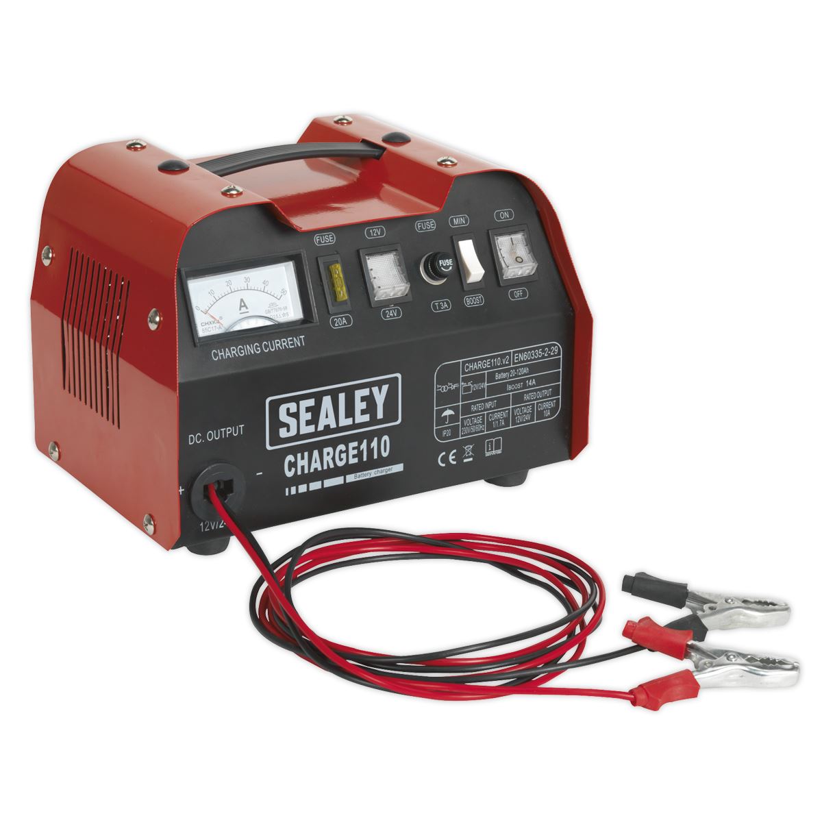 Sealey Battery Charger 14Amp 12V/24V 230V CHARGE110