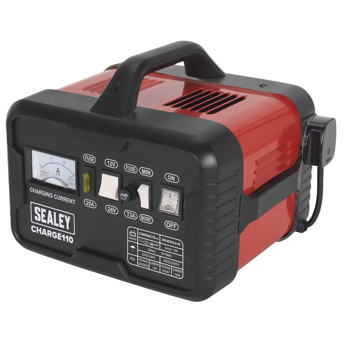 Sealey Battery Charger 14Amp 12V/24V 230V CHARGE110