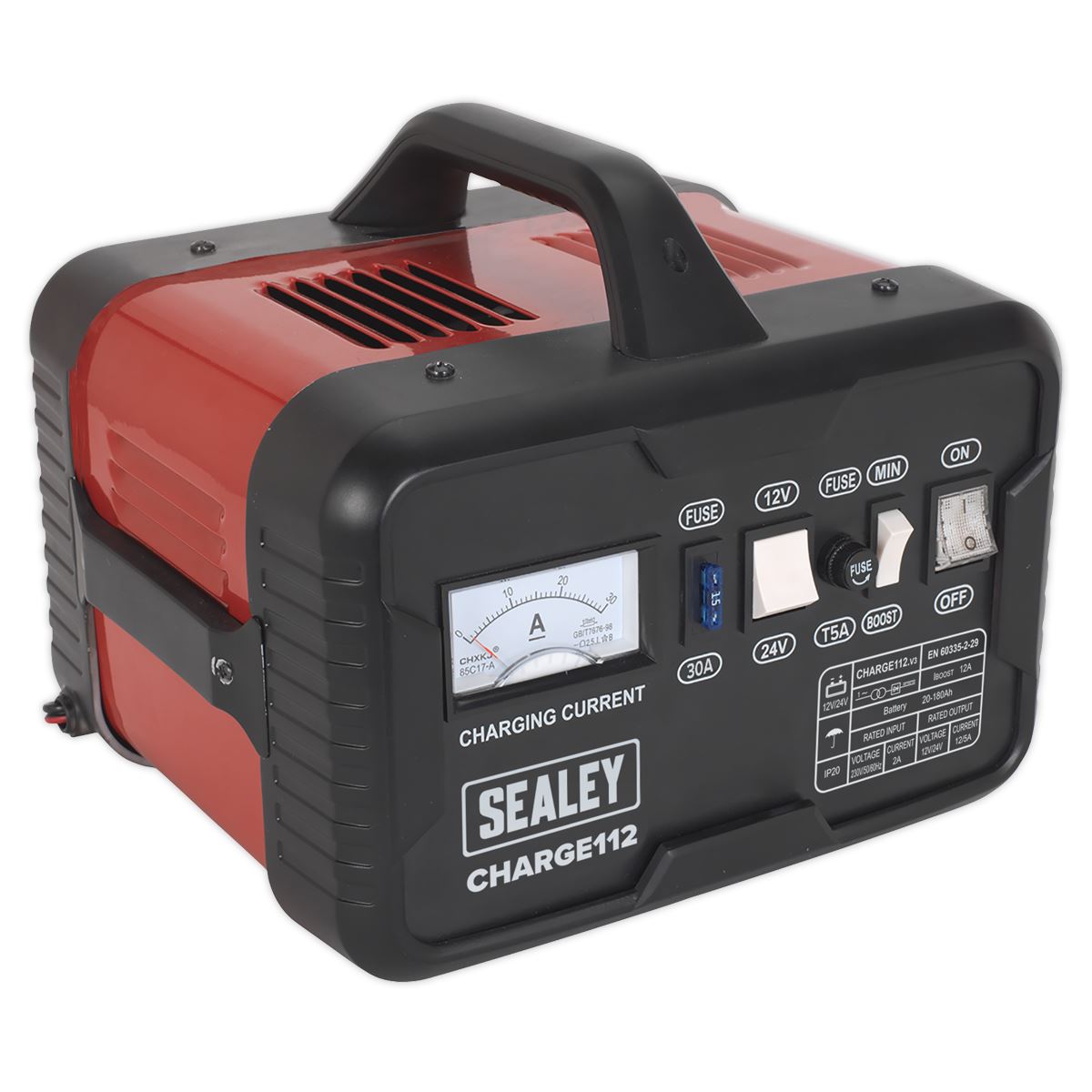 Sealey Battery Charger 16A 12/24V 230V CHARGE112