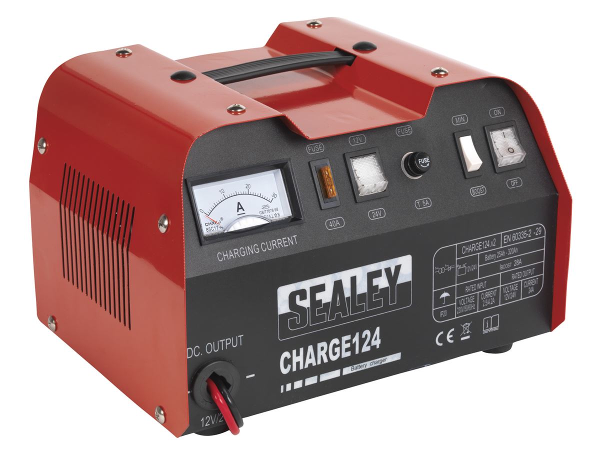 Sealey Battery Charger 28Amp 12/24V 230V CHARGE124