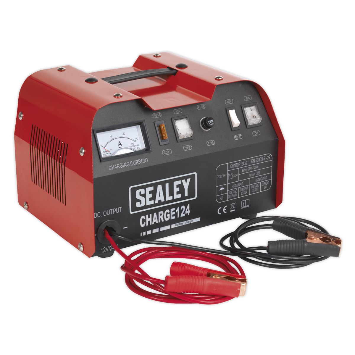 Sealey Battery Charger 28Amp 12/24V 230V CHARGE124