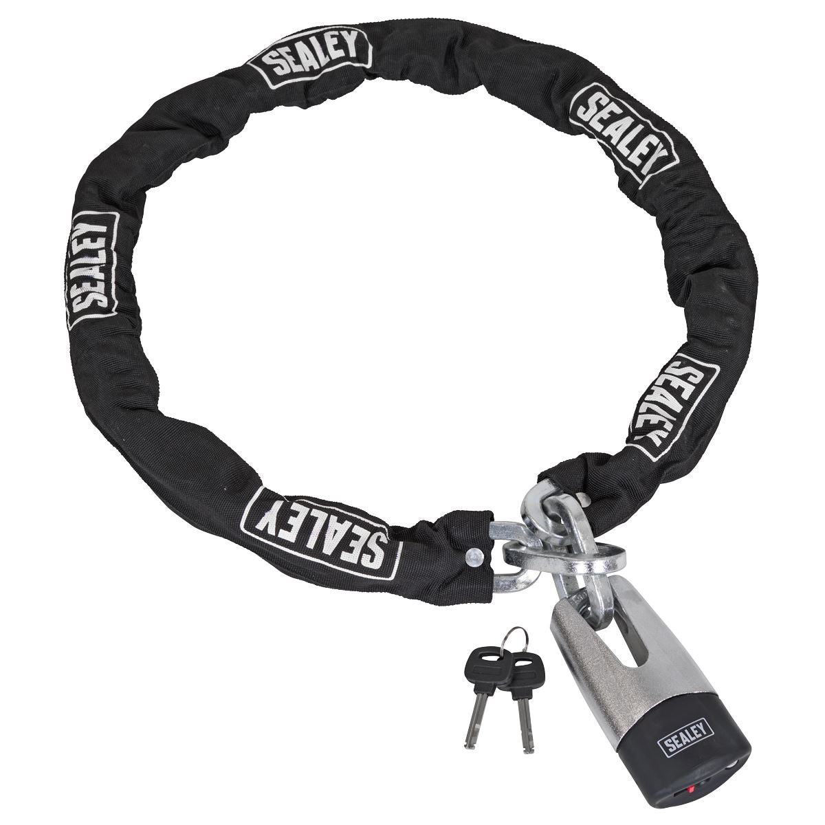 Sealey Motorcycle Chain & Disc Lock 10.5 x 10.5 x 1500mm 4* ART Approved CLA109DL