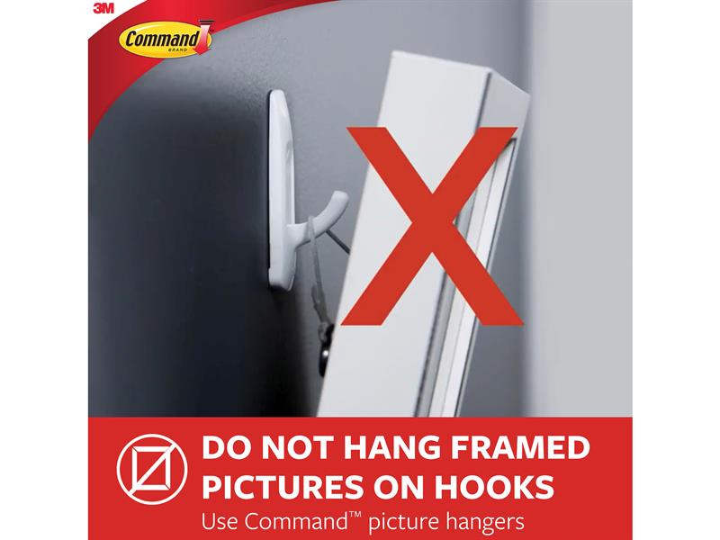 Command™ Medium Wire Hooks (Pack 2) COM17068