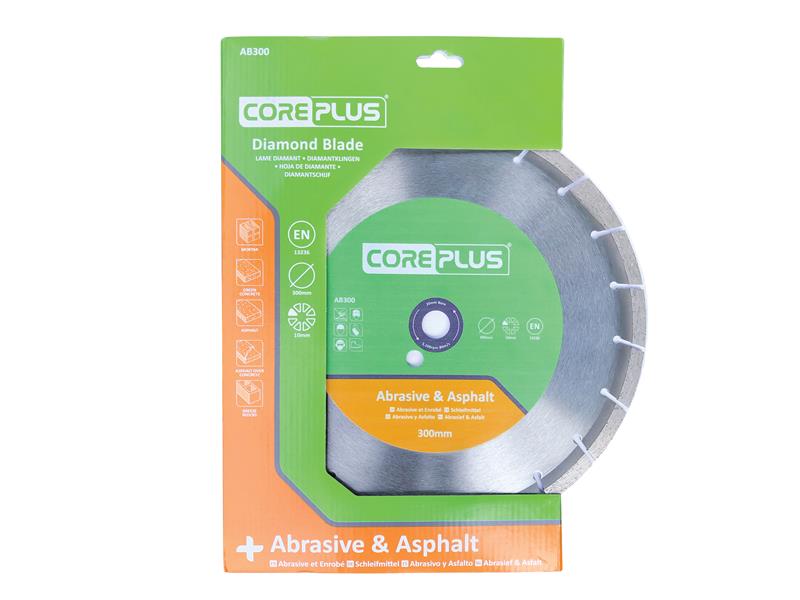 CorePlus AB300 Abrasive & Asphalt Diamond Blade 300mm CORDBAB300