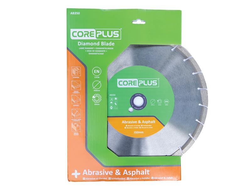 CorePlus AB350 Abrasive & Asphalt Diamond Blade 350mm CORDBAB350
