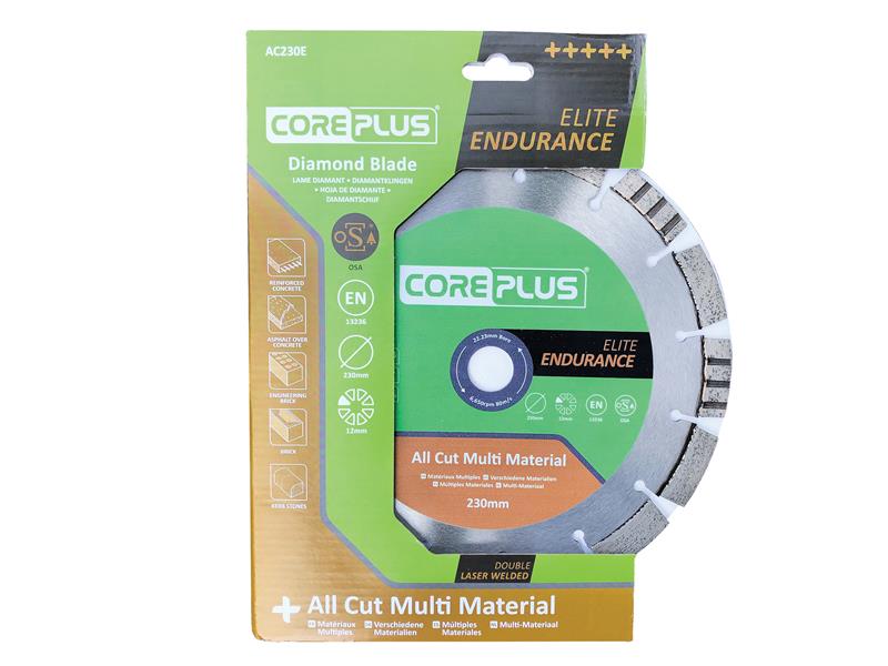 CorePlus AC230E Elite All Cut Multi-Material Diamond Blade 230mm CORDBAC230E