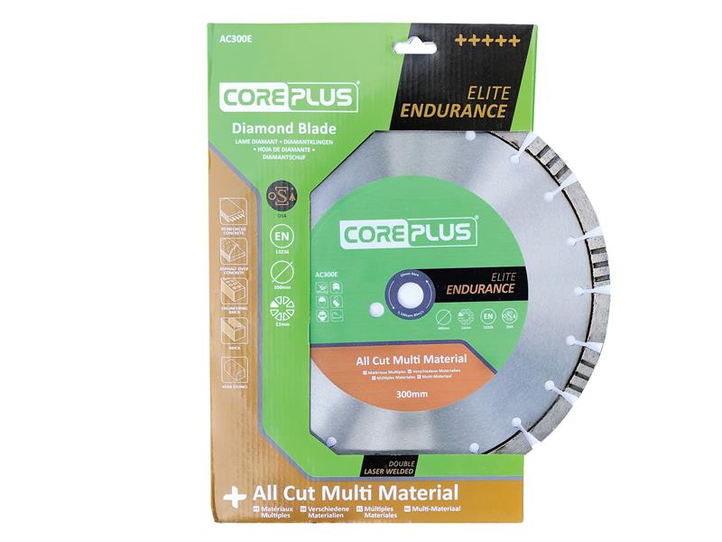 CorePlus AC300E Elite All Cut Multi-Material Diamond Blade 300mm CORDBAC300E
