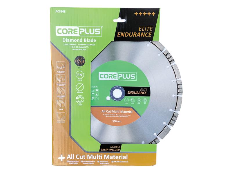 CorePlus AC350E Elite All Cut Multi-Material Diamond Blade 350mm CORDBAC350E