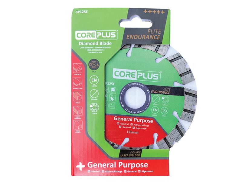 CorePlus GP125E Elite General-Purpose Diamond Blade 125mm CORDBGP125E