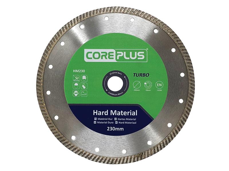CorePlus HM230 Hard Material Turbo Diamond Blade 230mm CORDBHM230