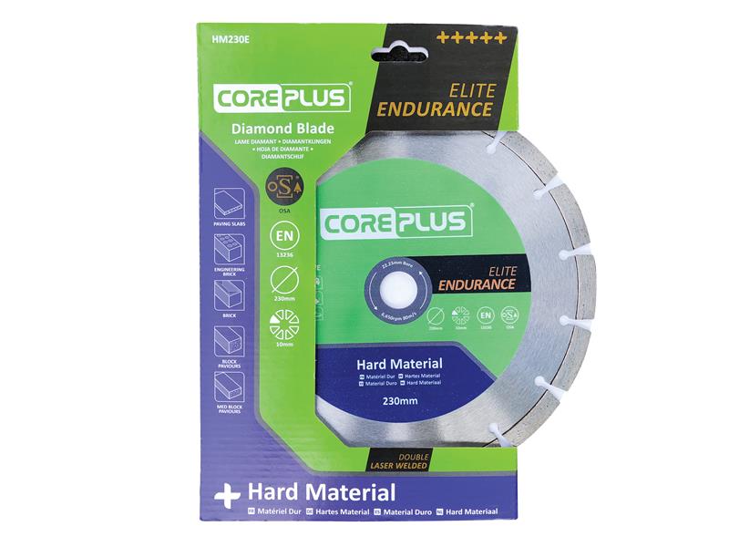 CorePlus HM230E Elite Hard Material Diamond Blade 230mm CORDBHM230E