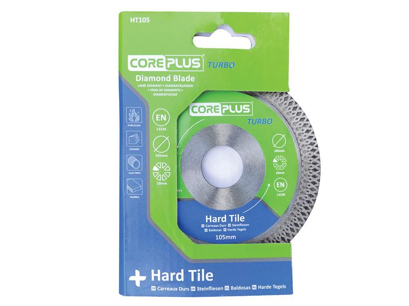 CorePlus HT105 Hard Tile Turbo Diamond Blade 105mm CORDBHT105
