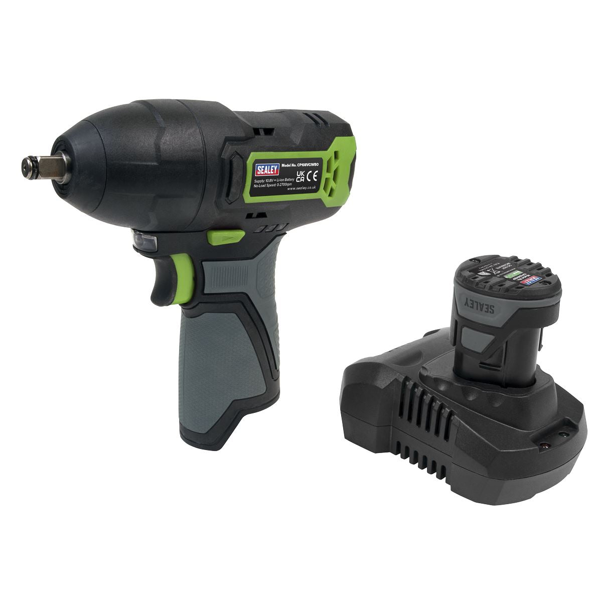 Sealey Cordless Impact Wrench 3/8"Sq Drive 10.8V SV10.8 Series - Body Only CP108VCIWBO