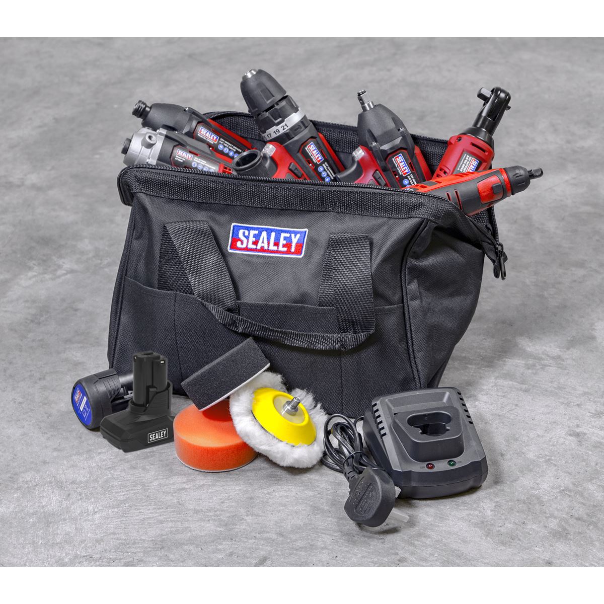 Sealey 6 x 12V SV12 Series Cordless Power Tool Combo Kit CP1200COMBO2