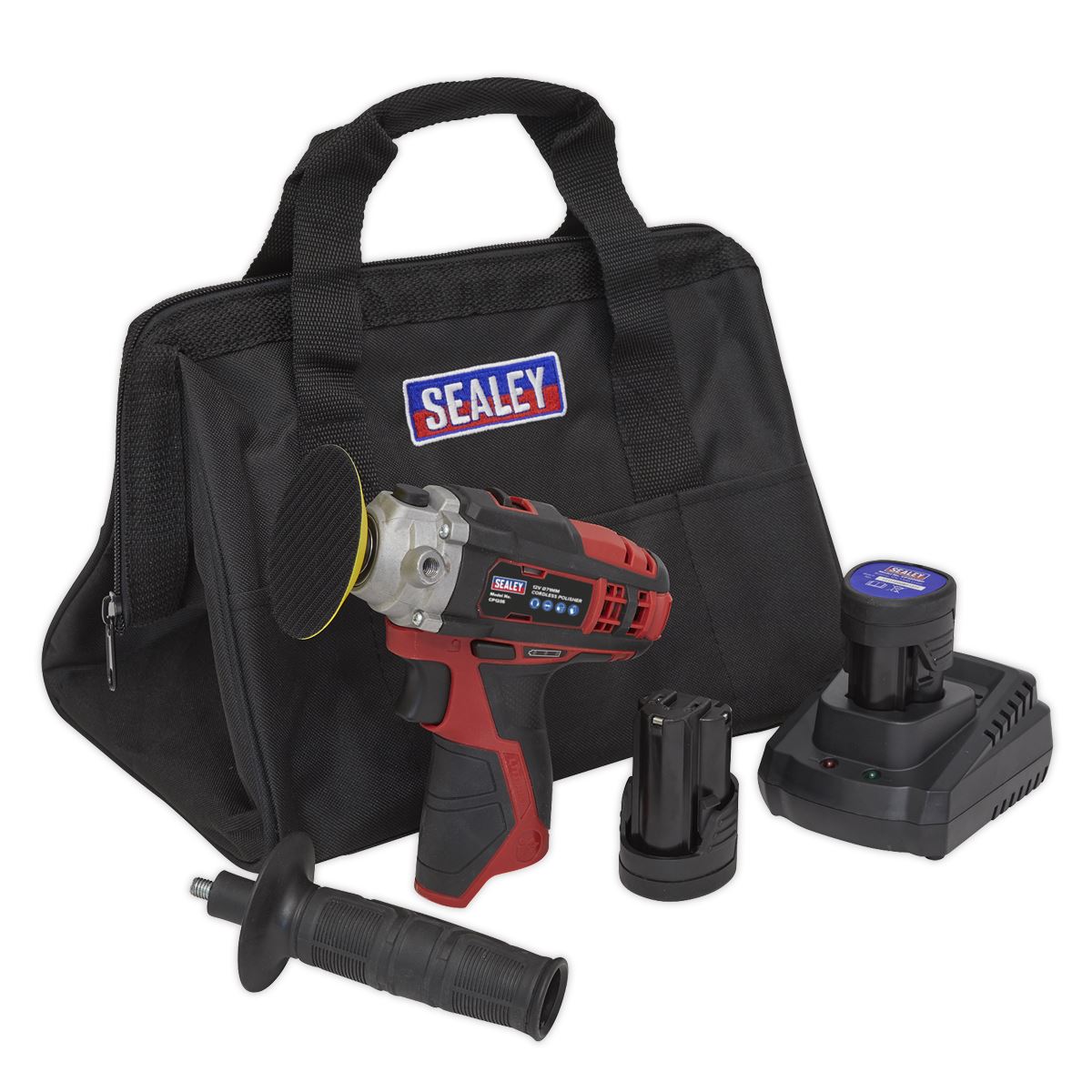 Sealey Cordless Polisher Kit �71mm 12V SV12 Series - 2 Batteries CP1205KIT