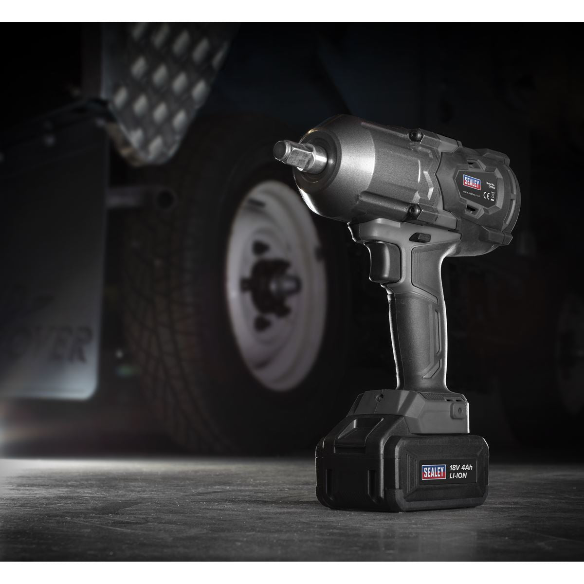 Sealey Cordless Impact Wrench 18V 4Ah Lithium-ion 1/2"Sq Drive CP1812